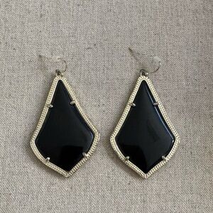 Kendra Scott Alex Drop Earrings Black/Gold